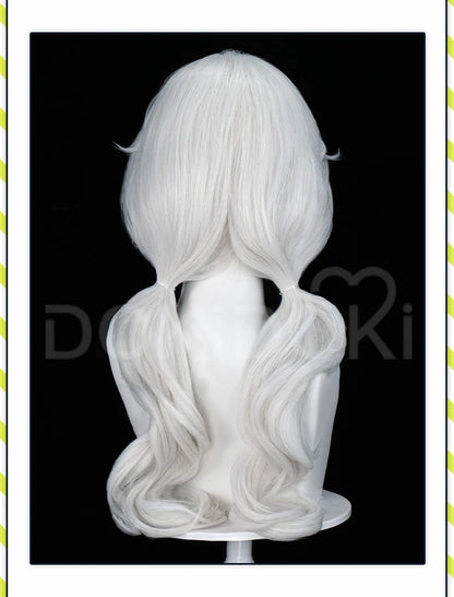 Charlotte Wiltshire Wig Game Hello Charlotte DokiDoki Women 70cm White Long Wig Charlotte Cosplay Free Cap
