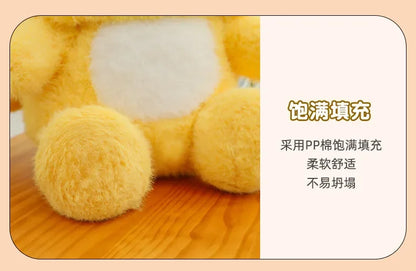 New 35/45/55CM Kawaii Movie Peripheral Yellow Little Bear Boy Stuffed Toy Soft Doll Pillow Decoration Children's Birthday Gif