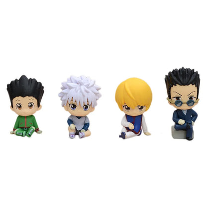 8Pcs Anime Hunter x Hunter GON FREECSS Anime Figure Killua Zoldyck Action Figure Kurapika Figurine Model Toys Japanese Dolls