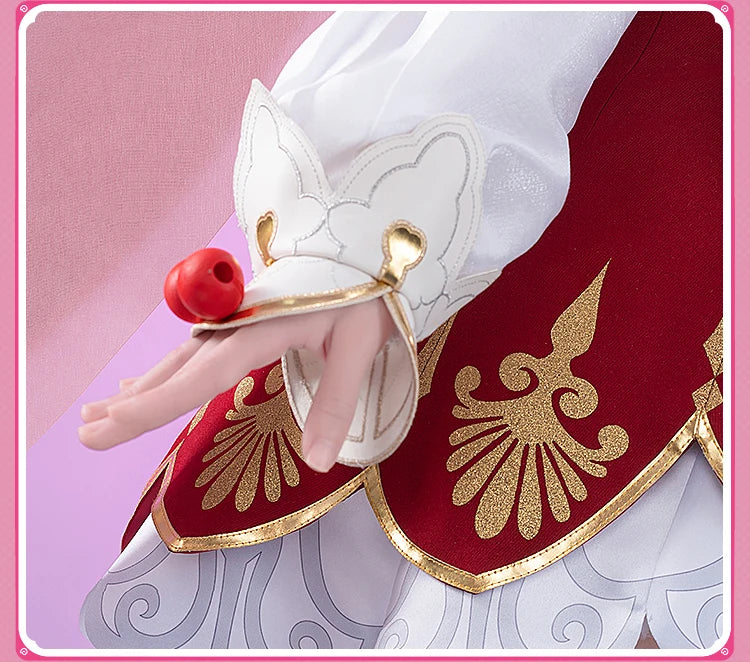 iCoser Honkai Star Rail Hyacine Cosplay Costume Wig Dress Hat Uniform Amphoreus Halloween Party for Women Girls Carnival Props