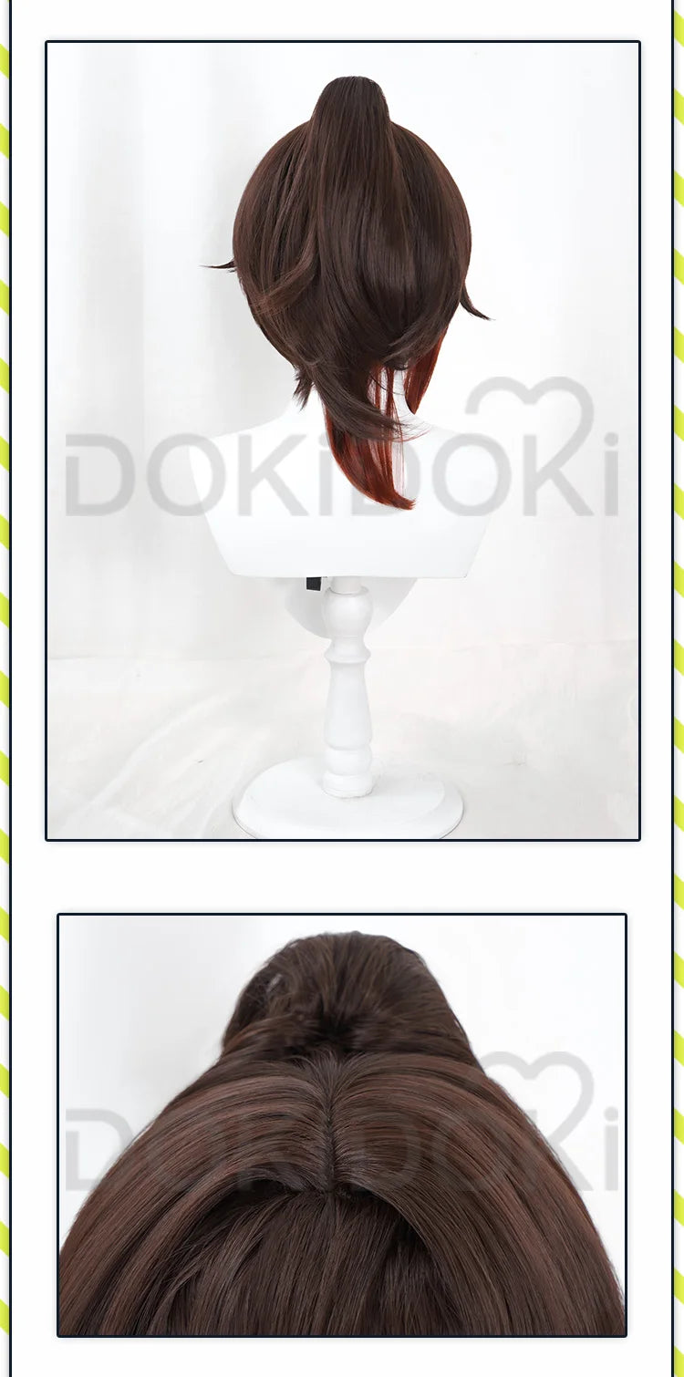 IN STOCK Fugue/Tingyun Wig Game Honkai: Star Rail Cosplay DokiDoki Wig Women Ting Yun Hair Heat Resistant Synthetic Free Wig Cap