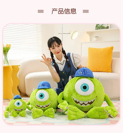 80cm Big Size Disney Mike Wazowsky Monsters University Monsters, Inc. Plushies Pillow Doll Stuffed Animal Cartoon Anime Toy Gift
