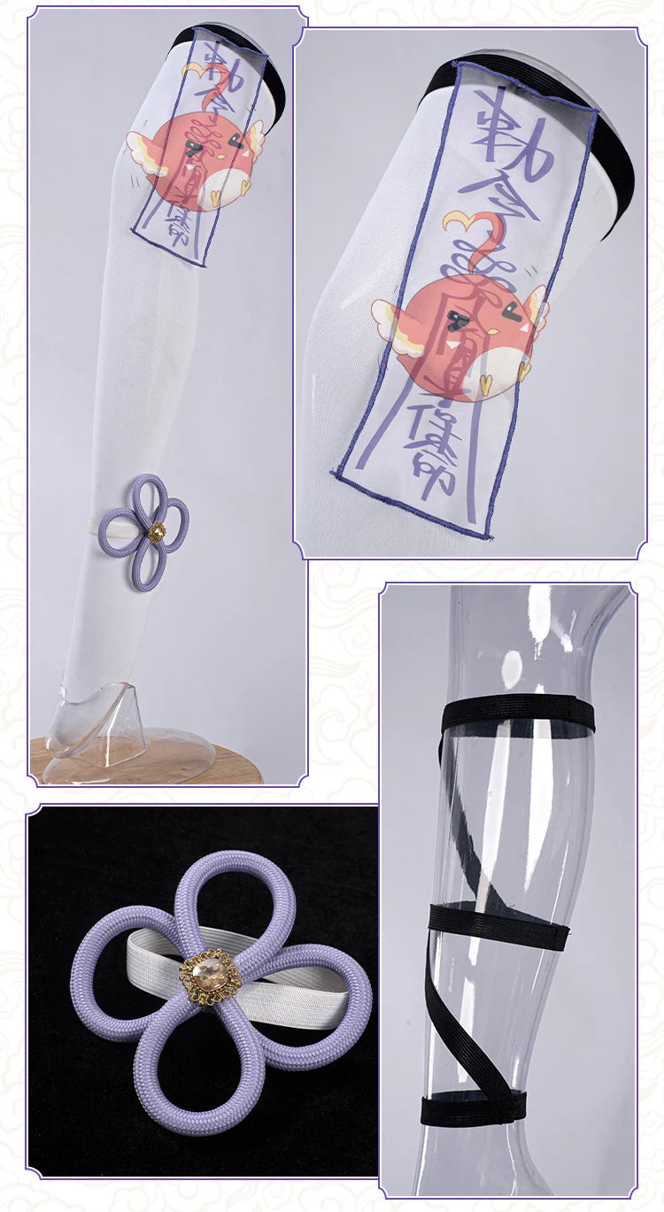 PRE SALE UWOWO Robin Cosplay Game Honkai Star Rail Fanart Robin Jiangshi Chinese Zombie Cosplay Costume Halloween Costume