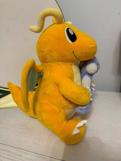 Pokemon Pikachu Plush A Late Bloomer Dragonite Doll Tyranitar Larvitar Toy Pupitar Dratini  Dragonair Soft Gift For Children
