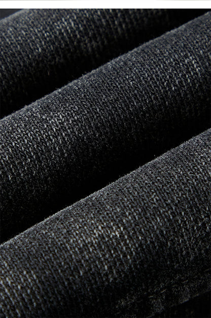 ZODF New Autumn Winter Batik Washed Cotton Sweatpants For Men Unisex Distressed Patchwork Loose 420gsm Sport Jogger Pants HY0724