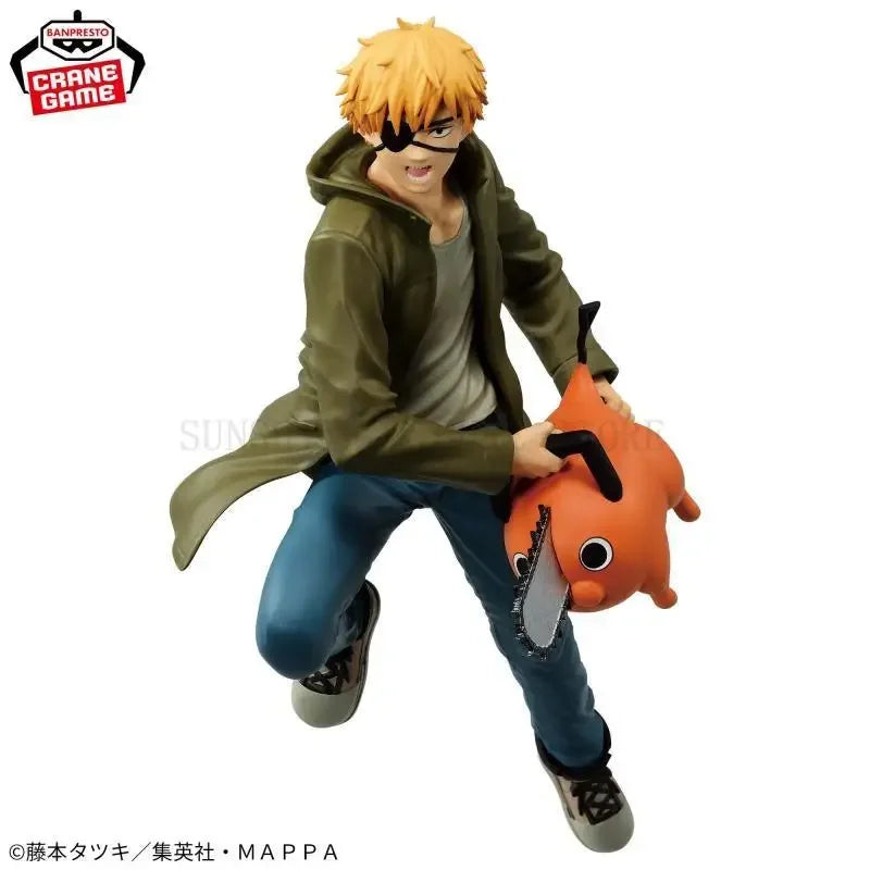 In Stock Original Banpresto bandai Vibration Stars Chainsaw Man Denji Power Anime Action Figure Model Boxed Toys Gift Genuine