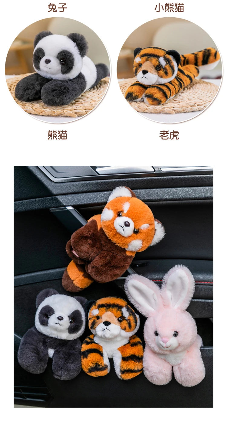 A Panda Doll Lying on Its Wrist in A Lap Lap, A Plush Toy Bracelet in Plush Stuffed Animal Kids Birthday Christmas Gift Stitch