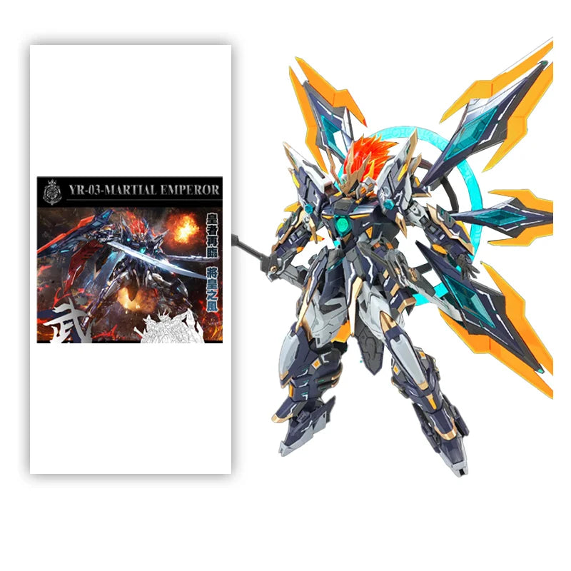 Martial Emperor Yr-O3 Series Alloy Die Casting Frame Mobile Assembly Battle Form Doll Mech Toy Collection Desktop Ornament Gift