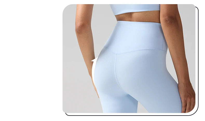 High Waist Naked Feeling Leggings for Women – Fitness Running Yoga Gym and Casual Workout Tight Pants