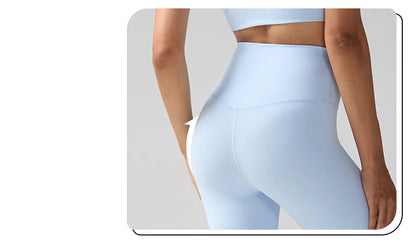 High Waist Naked Feeling Leggings for Women – Fitness Running Yoga Gym and Casual Workout Tight Pants