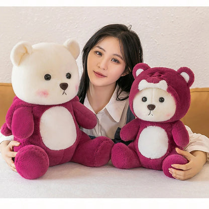 65cm Kawaii Little Bear Plush Doll Cute Soft Anime Lina Bear Plush Doll Cartoon Valentine's Day Birthday Gift Children's Holiday