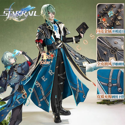Honkai Star Rail Anaxa Cosplay Costume Wig Uniform Outfit Anaxagoras Grove of Epiphany Amphoreus Halloween Women Men Carnival