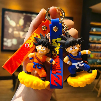 New Anime Dragon Ball Key Chain Z Super Saiyan Son Goku Bulma Broly Piccolo Majin Buu Series Bag Pendant Keyring Kids Toys Gifts