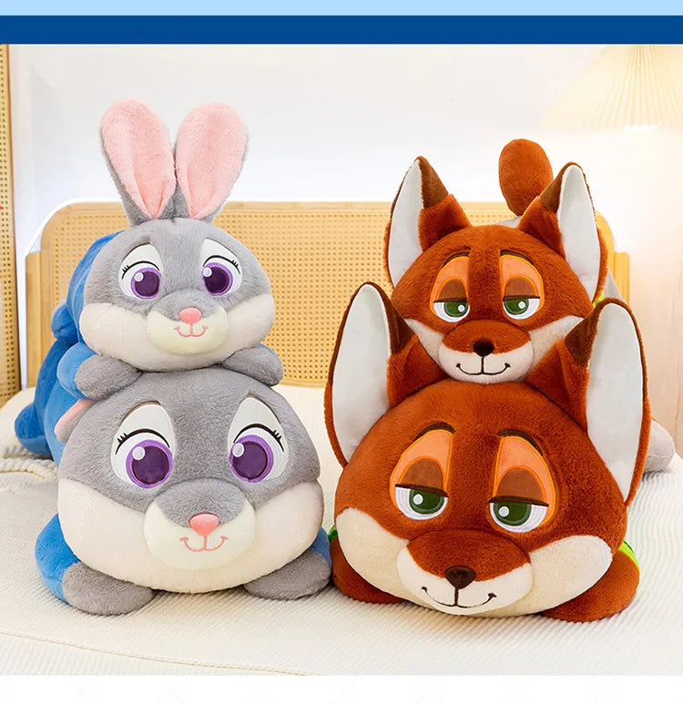 85/105/125cm Super Big Size Judy Hopps Zootopia Anime Plush Stuffed Doll Kawaii Nick Wilde Plushies Children Pillow Holiday Gift