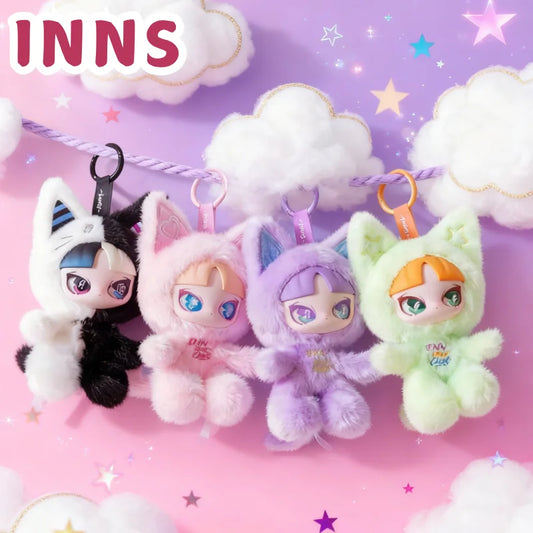 INNS Cat Inn Your Chat Series Mystery Blind Box Fluffy Kawaii Plush Doll Backpack Pendant Collectible Trendy Toy