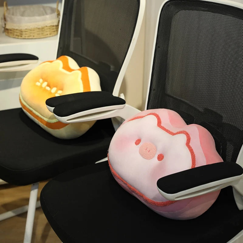 ZU 38cm Sweet Buns Donut Soft Toy Stuffed Cream Doughnut Plush Pillow Simulation Food Sofa Chair Cushion Kids Girl Gift