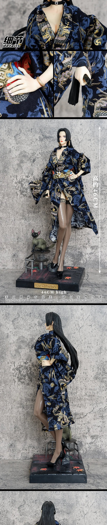 One Piece Anime Figure Uta Kimono Empress Boa Hancock High Quality Model Boutique Large Decorative Desktop Scene Collection Toys