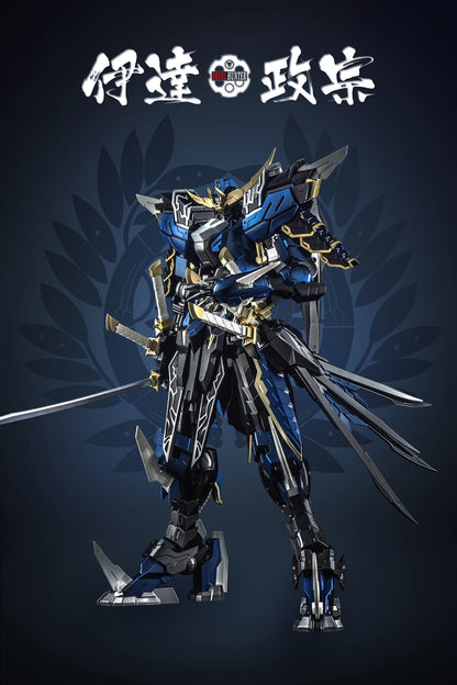 1/100 Date Masamune&Sanada Yukimura Series Alloy Die Casting Frame Action Figure Robot Ninja Assembly Model Desktop Decore Gifts