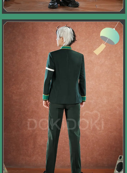 IN STOCK Haruka Sakura / Hayato Suou Cosplay Costume Anime Wind Breaker Cosplay DokiDoki-SR Men School Uniform Costume Suou Wig