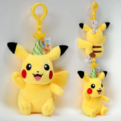 Pokemon Pikachu Mew Squirtle Charmander Kawaii Plush Toy Pendant School Bag Backpack Pendant Key Ring Small Doll Birthday Gift