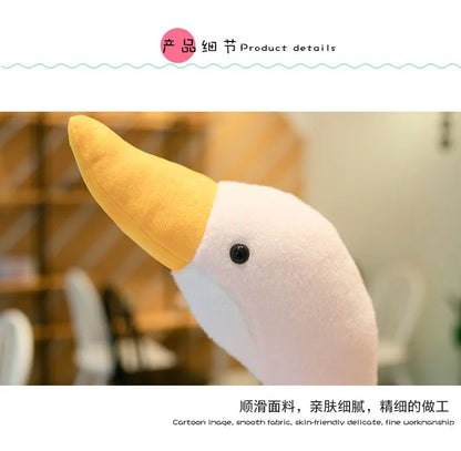 32-90cm Cute Duck Plush Toy Stuffed Animal Big Goose Dolls Large Soft Sleeping Hug Pillow Girl Xmas Birthday Gift