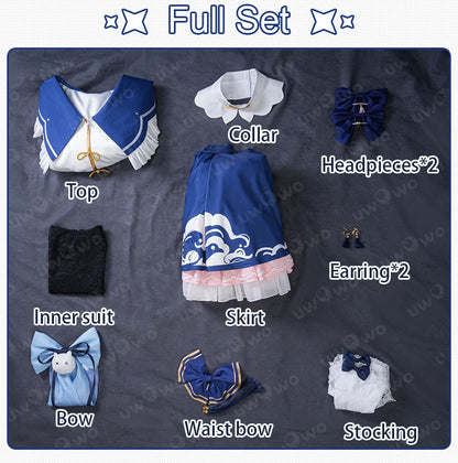 LAST BATCH UWOWO Genshin Impact Fanart Furina Chinese Style Lolita Dress Cosplay Costume