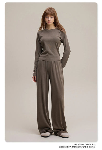 ZODF Sexy Autumn Washed 275gsm Full Sleeve T Shirt For Women Ladies Girls Slim Fit Distressed T-Shirts Tops HY1145