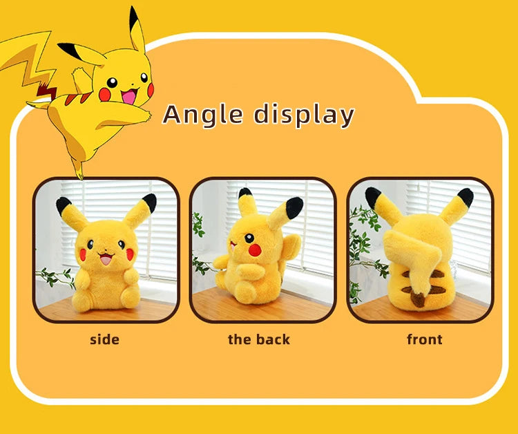 35/80cm Pokemon Plush Doll Pikachu Huge Rabbit Plush Pokémon Plushie  Anime Stuffed Toys Pikachued Soft Pillow Gift for Children
