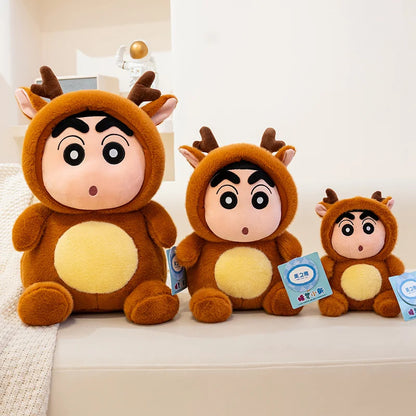 Cartoon Crayon Shin Chan Cosplay Bee Lobster Deer Plush Toy Kawaii Stuffed Figure Plushies Soft Pillow Sofa Bed Home Decor Girl