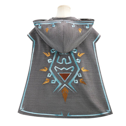 IN STOCK Linkk Cloak Cosplay Game Cosplay Costume【S-3XL】DokiDoki-R Cloak Linkk Cosplay Plus Size Grey Cape Halloween Cloak