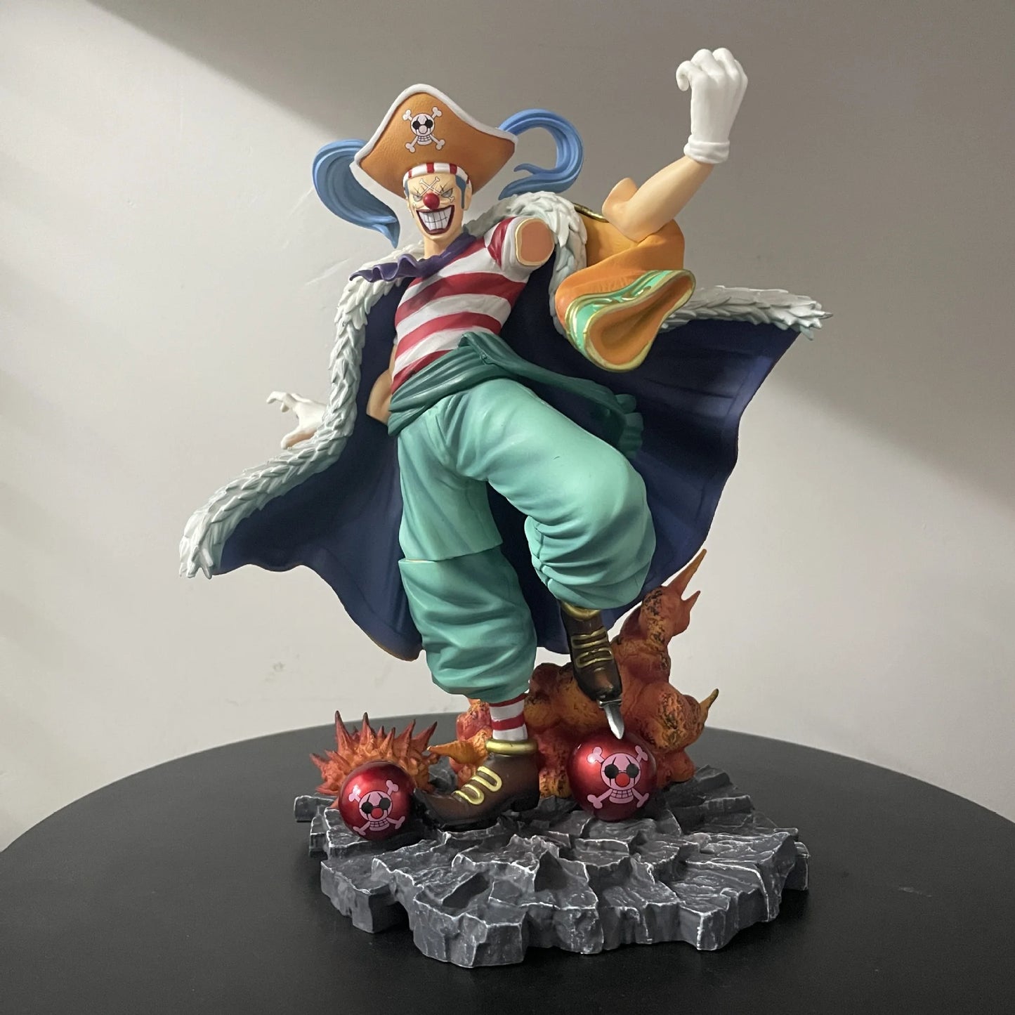 New One Piece Buggy The Clown Figure Pvc Anime Peripheral Action Figurine Trendy Toy Collection Model Desktop Ornament Fan Gift