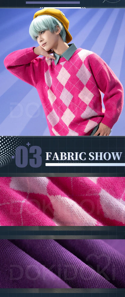 【Last Batch】IN STOCK Babyy Mysteryy Cosplay【S-2XL】DokiDoki-R Soda Pop Men Sweater Babyy Mysteryy Abbyy Costume Plus Size