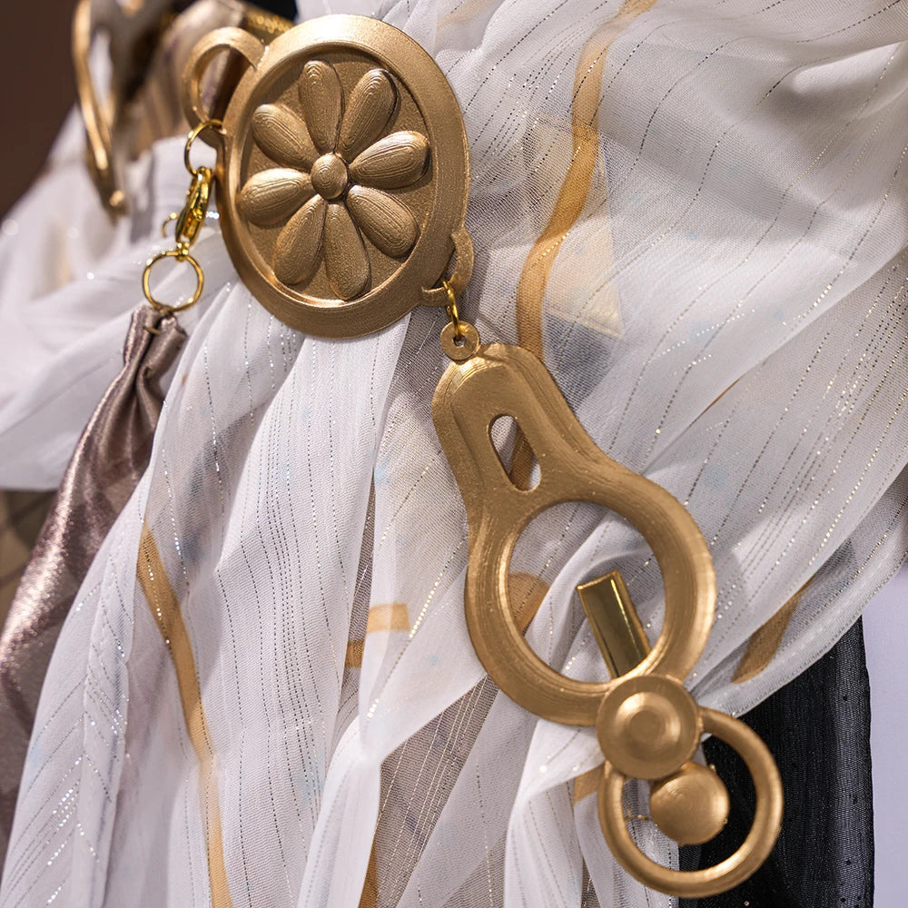 Wuthering Waves Iuno Cosplay Costume Wig Dress Headwear Shorts Rinascita Carnival Halloween Party for Women Girls Props iCoser