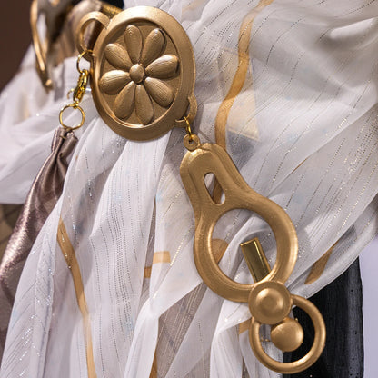 Wuthering Waves Iuno Cosplay Costume Wig Dress Headwear Shorts Rinascita Carnival Halloween Party for Women Girls Props iCoser