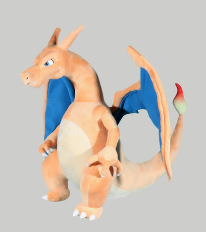 80CM Big Size Pokemon Charizard Plushies Cartoon Anime Peluche Kawaii Ornament Stuffed Comfortable Soft Doll Children Toy Gift