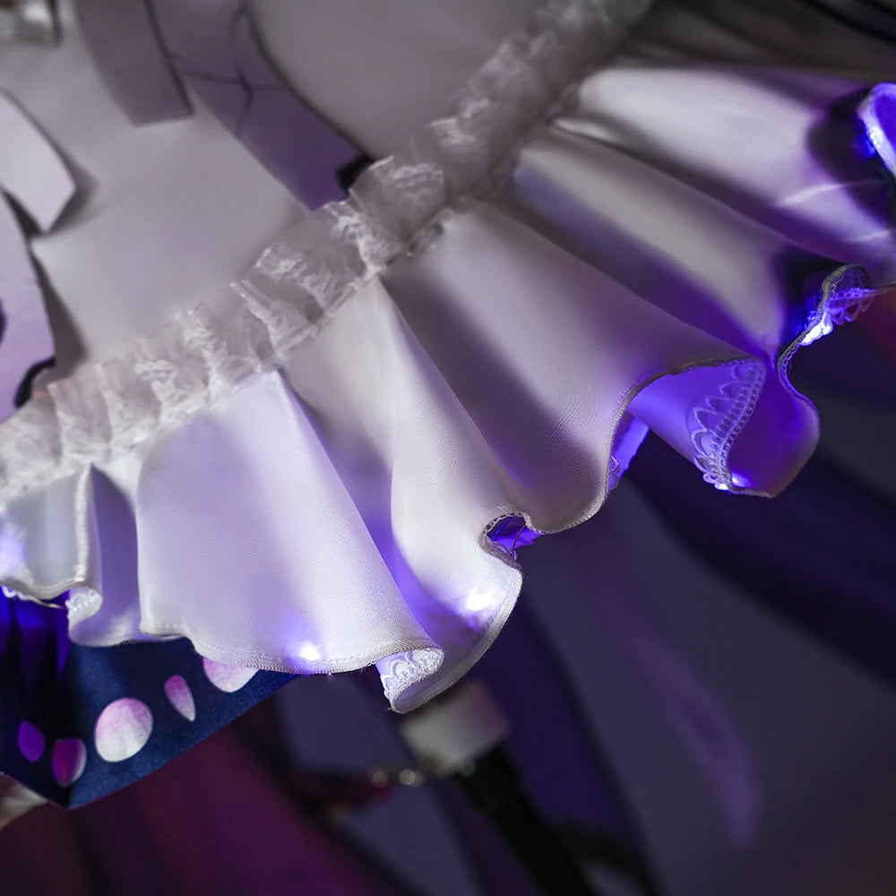 Honkai Star Rail Castorice Cosplay Costume Wig Dress Headwear Luminous Props Halloween Party for Women Girls Carnival Cos iCoser