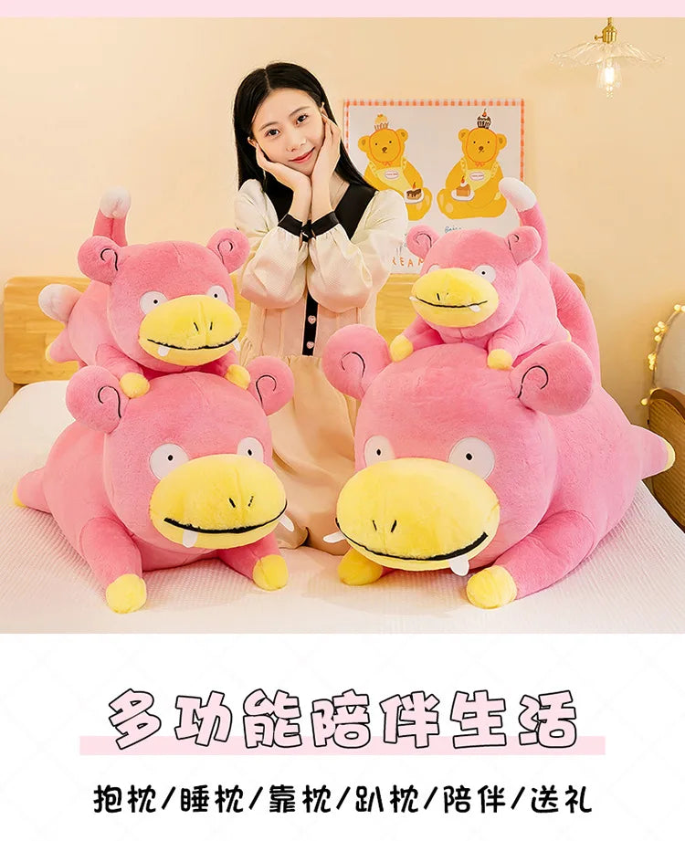 45/60/80CM Big Size Pokemon Slowpoke Plushies Cartoon Anime Plush Soft Doll Pillow Kawaii Stuffed Plushie Give Gift To Children