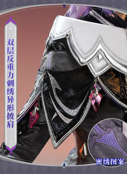 Genshin Impact Durin Cosplay Costume Wig Uniform Outfit Headwear Metal Props Halloween Party for Women Men Carnival Role Play