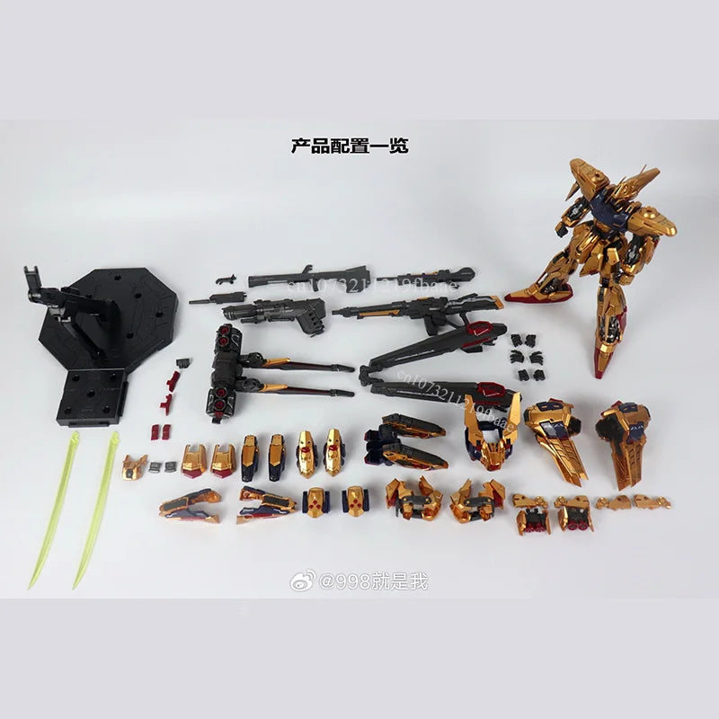 SHENMA Model Hyaku Shiki Kai MG 1/100 Golden Fighter Full Armor FA Assembly Model Kit Action Figures Plastic Model Kits Toy Gift