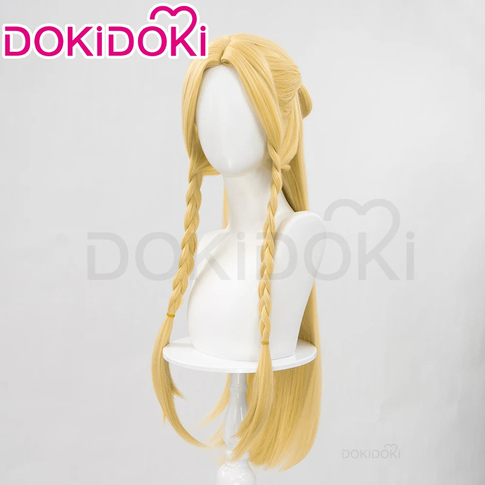 IN STOCK Marcille Donato Wig Anime Delicious in Dungeon Cosplay Wig DokiDoki Women Yellow Long Hair Heat Resistant Free Wig Cap