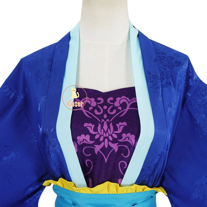 Anime The Apothecary Diaries Lihua Cosplay Costume Blue Dress Hanfu Outfit Kusuriya No Hitorigoto Halloween Party for Women Girl