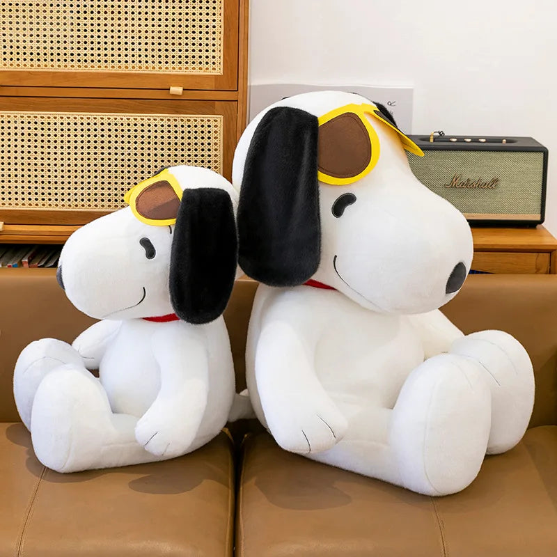 Anime Snoopy Plush Doll Big Ears Dog Plush Toy Cute Children's Doll Gift Snoopy Wearing Sunglasses
