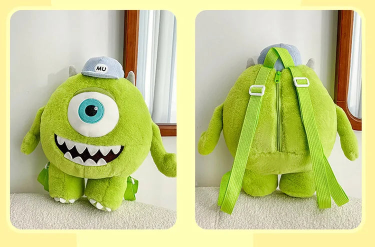 40/60CM Big Size Mike Wazowski Disney Anime Plush Stuffed Doll Kawaii Room Decoration Plushies Pillow Ornaments Holiday Gifts