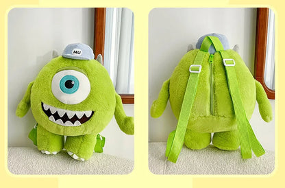 40/60CM Big Size Mike Wazowski Disney Anime Plush Stuffed Doll Kawaii Room Decoration Plushies Pillow Ornaments Holiday Gifts