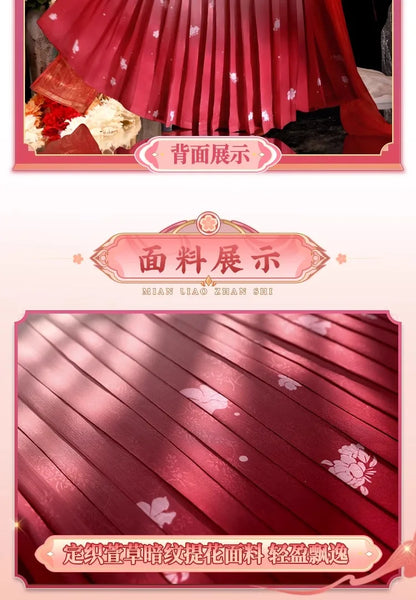 Maomao Cosplay Costume Red Dress Wig Anime The Apothecary Diaries Season 2 Kusuriya No Hitorigoto Halloween Party for Women Girl