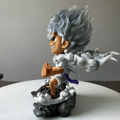 22cm One Piece Luffy Anime Figure Sun God Nika Gear 5 Luffy Figurine Pvc Action Model Statue Collectible Desk Decor Toy Gifts