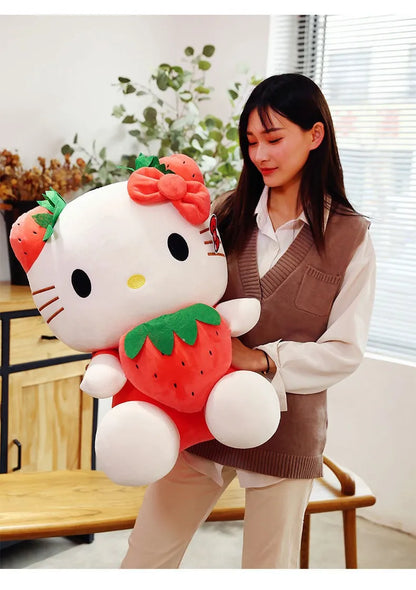 20-45cm Aoger Hello Kitty Plush Toys Anime Kawaii Pillow Doll Stuffed Animal Children Plushies Decoration Peluche Birthday Gift
