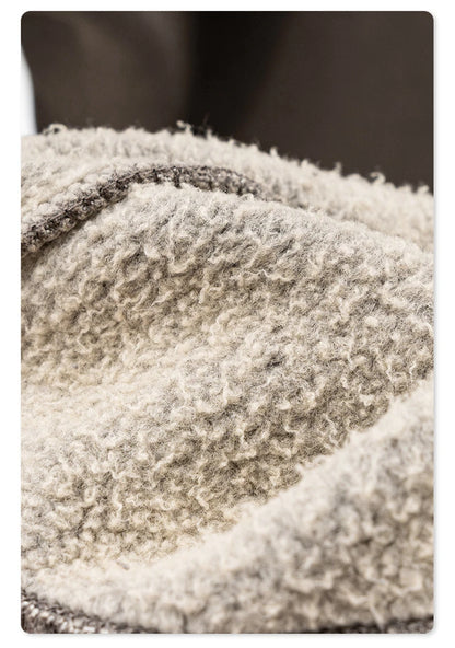 ZODF Retro Winter Women 400gsm Fleece Flared Pants Casual Girls Female Slim Fit Warm Washed Distressed Trousers HY1142