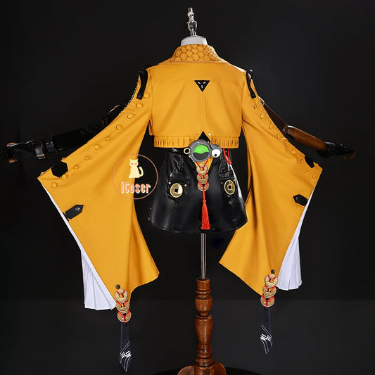 iCoser Zenless Zone Zero Yixuan Cosplay Costume Wig Uniform Headwear Yunkui Summit Carnival Halloween Party for Women Girls Prop