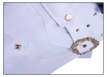 Wuthering Waves Brant Cosplay Costume Wig Uniform Hat Necklace Troupe of Fools Rinascita Carnival Halloween Party for Women Men